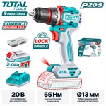 Дрель-шуруповерт TOTAL TDLI205582