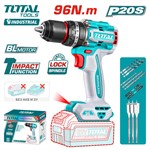 Дрель-шуруповерт ударная TOTAL TIDLI209681