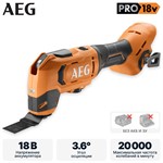 Многофункциональный инструмент аккумуляторный AEG BMT18-0 (18В, без батареи, подсветка)
