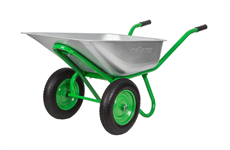 Тачка садовая строительная 2-х колесная усиленная, 90 л, до 230 кг, Сибртех