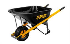 Тачка строительная усиленная 140 л, 230 кг, колесо 15х6.00-6 Denzel