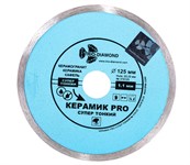 Алмазный диск для керамики 125x22,23 супер тонкий 1,1 мм Trio Diamond Керамик PRO