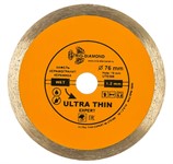 Алмазный диск по керамике 76x10 мм ультратонкий 1,2 мм для мини УШМ Trio Diamond