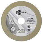 Диск алмазный по керамограниту 125×22,23 cплошной Grand Мрамор TRIO-DIAMOND