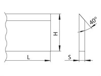 Нож строгальный 120*30*3 HSS Jenzer