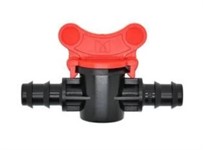 Соединитель ниппельный двух шлангов 20 мм с краном