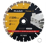 Диск алмазный по железобетону 230x22,23/20x12 RAGE Furious