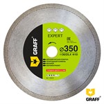 Алмазный диск по керамограниту 350x30/25,4x10 мм сплошной GRAFF Expert