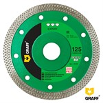 Алмазный диск по керамограниту 125x22,22x10 мм X-type тонкий рез 1,2 мм GRAFF Expert