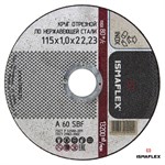 Круг отрезной 115х1.0x22.2 мм по нержавеющей стали ISMA