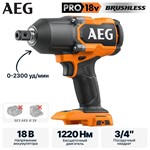 Гайковерт аккумуляторный AEG BSS18HTF34BL-0 (без батареи)