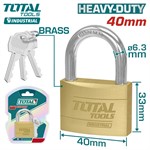 Замок навесной латунный 40мм TOTAL