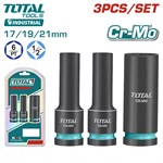 Набор ударных головок 1/2 " TOTAL THKISD12042L (3 предмета)