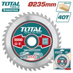 Диск пильный по дереву 235x30 мм 40 зубьев TOTAL