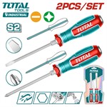 Набор отверток ударных SL6.5, PH2 TOTAL (2 шт)