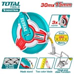 Рулетка 30м x 15мм TOTAL