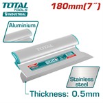 Шпатель-правило нерж. с алюм. ручкой 180 мм TOTAL THSCL00701