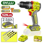 Дрель-шуруповерт ударная аккумуляторная DYLLU DTCDP5282