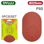 Шлифовальные круги 225 мм P80 DYLLU DTZA5154 (5 шт)