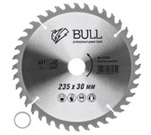 Диск пильный по дереву 230х30 мм 40 зуб. BULL