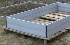 Грядка пластиковая модульная теплая 300х100х23.5 см