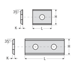  Нож сменный для фрезы по дереву 30х12х1,5 мм ITA Tools (мягкая древесина)