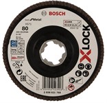 Круг лепестковый 125х22.2 мм G80 плоский X-LOCK BOSCH
