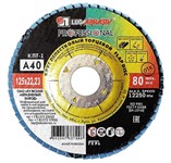 Круг лепестковый 125х22мм А40 плоский КЛТ1 LUGAABRASIV