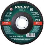 Круг лепестковый 125х22мм P40 конический ВОЛАТ