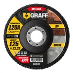 Круг лепестковый 125х22мм 120А конический GRAFF