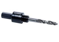 Хвостовик HEX c центрирующим сверлом для коронок 14-30 мм Hilberg