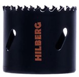 Коронка биметаллическая по металлу 51 мм крупный зуб Hilberg Cobalt 8%