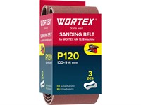 Шлифлента 100x914 мм P120 бесконечная 3 шт. для станка WORTEX GM 1528