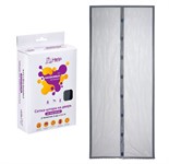 Сетка-шторка 45х210 см, 2 шт. на дверь противомоскитная, с магнитным замком и крепежной лентой, HELP 