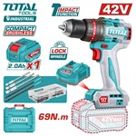 Дрель-шуруповерт ударная TOTAL TIDLI426981