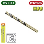 Сверло по металлу HSS 12 мм DYLLU DTTD1K12