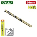 Сверло по металлу HSS 5 мм DYLLU DTTD1K05