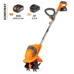 Культиватор аккумуляторный DAEWOO DAT 2021Li SET (шир. 190мм,  АКБ 5 А/ч+з/у)