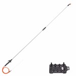 Универсальный стеклопластиковый телескопический брандспойт 126-220 см, с набором гаек, ЖУК