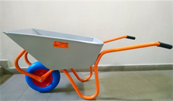 Тачка строительная садовая ТССР-1 ПО 100 л, 120 кг, колесо полиуретан