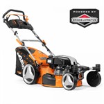 Газонокосилка бензиновая самоходная с вариатором DAEWOO DLM 5500SVRB (5.5 л.с, 161 см3, 54 см, 3 в 1, двойные рояльные колеса 360, травосборник 70л