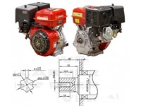 Бензиновый двигатель SL-188F-SH25 (шлицевой вал 25 мм) ASILAK (13.0 л.с.)