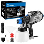 Краскопульт электрический DEKO SGD600 PRO (600Вт, 1200 мл, 80 DIN, сопла 1, 1.8, 2,5 мм)