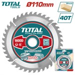 Диск пильный 110x20/16 мм 40 зубьев по дереву TOTAL
