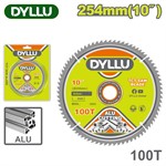 Диск пильный по алюминию 254x30 мм 100 зубьев DYLLU