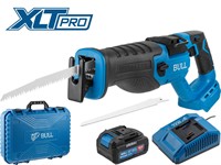 Сабельная пила аккумуляторная  BULL CSR 2118 E XLTpro, SET, БЕСЩЕТ., 18 В, дер. 210 мм, 1х4 А*ч, з/у 4 А