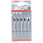 Пилка лобзиковая по дереву/ламинату 83 мм T101AOF (5 шт.) BOSCH (криволинейный, чистый)
