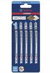 Пилки для лобзика 117 мм Т308ВO, HCS, 5 шт  Expert Bosch  (чистый, криволинейный рез)