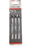 Пилка для лобзика 117 мм T308BP Precision for Wood (3 шт) BOSCH (пропил прямой, точный угловой)