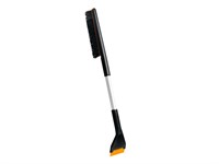 Щетка для снега 76 см со скребком Fiskars Plus (щетка-сметка снеговая, съемный скребок)